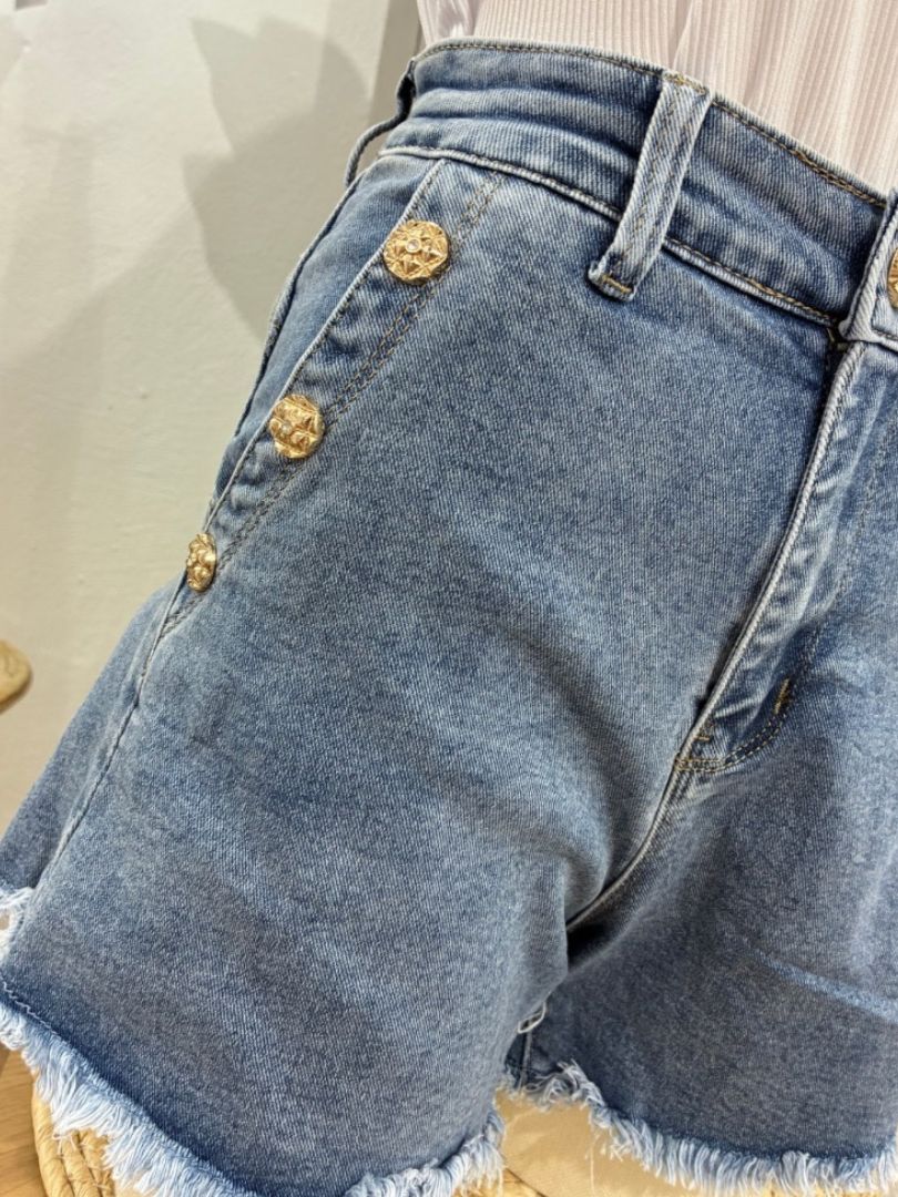 Short jeans botones