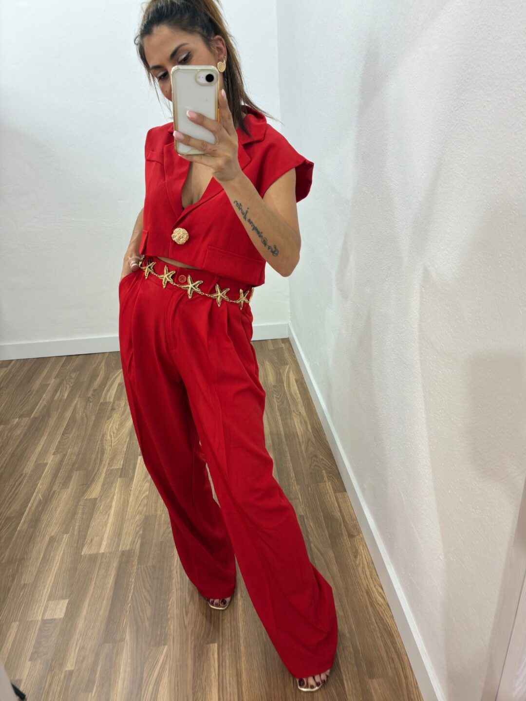Traje chaleco Botón