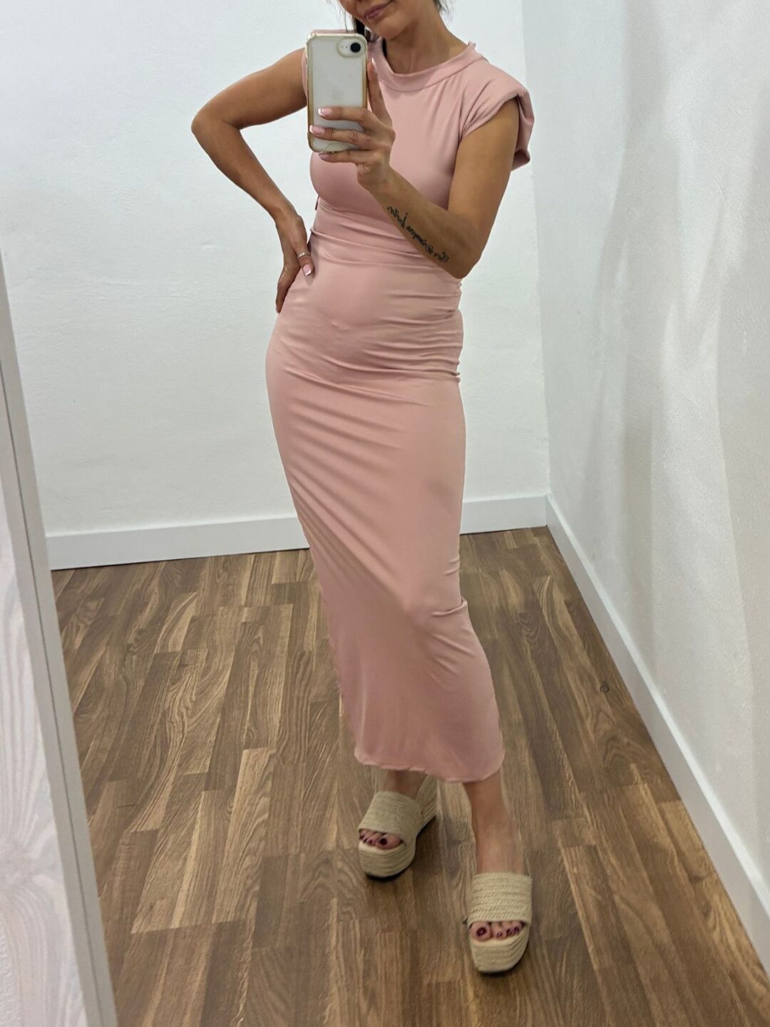 Vestido basic hombreras - Imagen 5