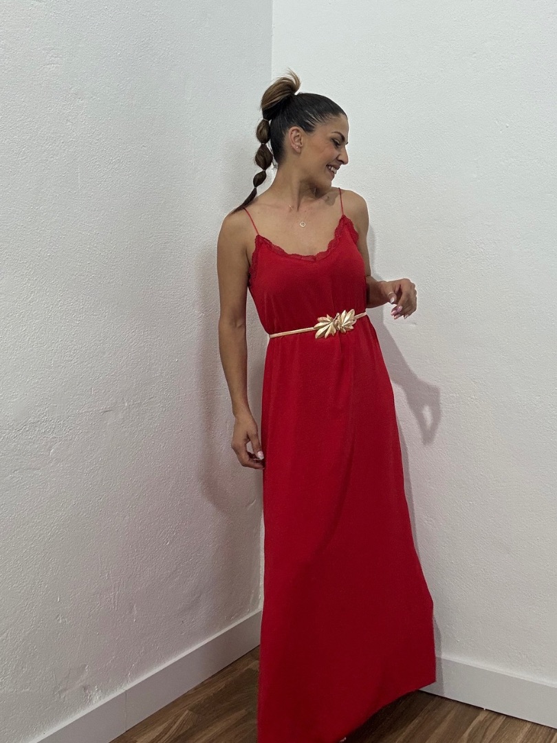 Vestido lencero fluido