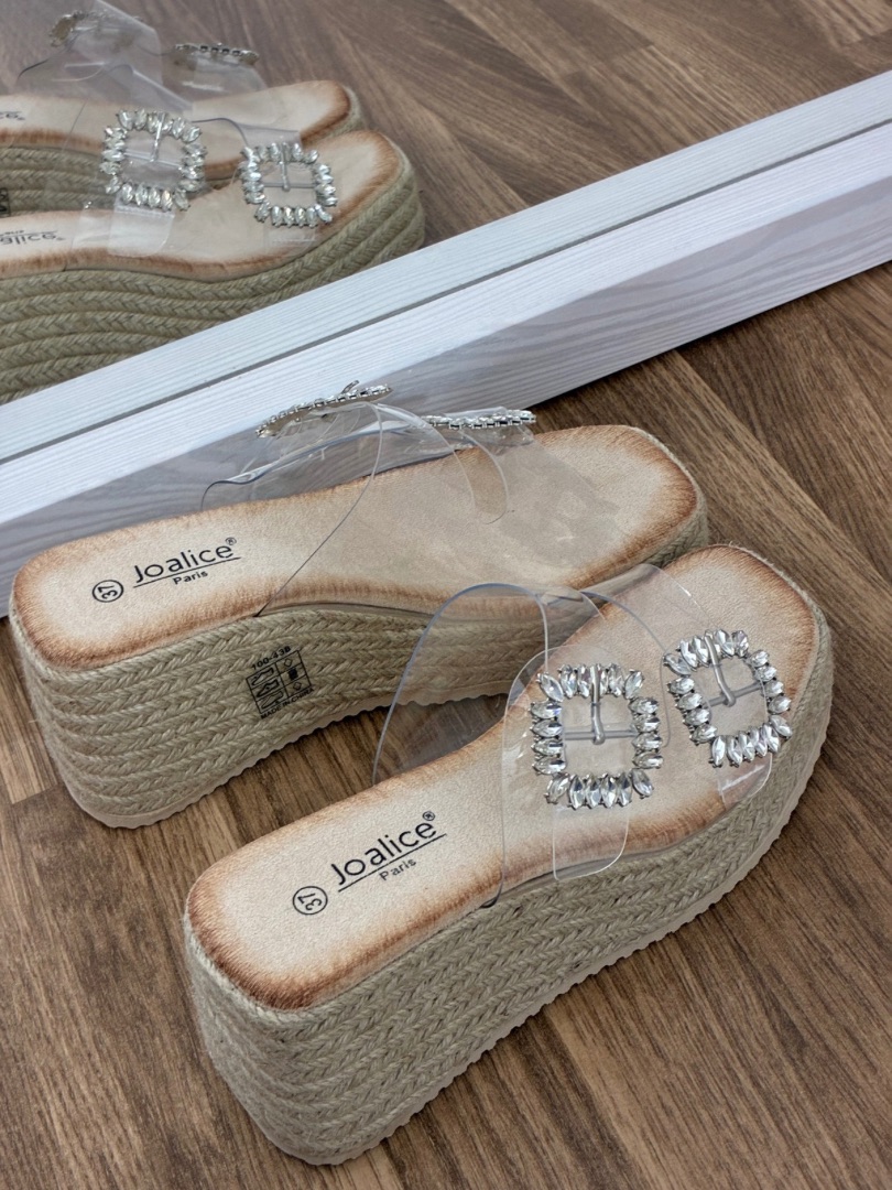 Cuña vinilica strass