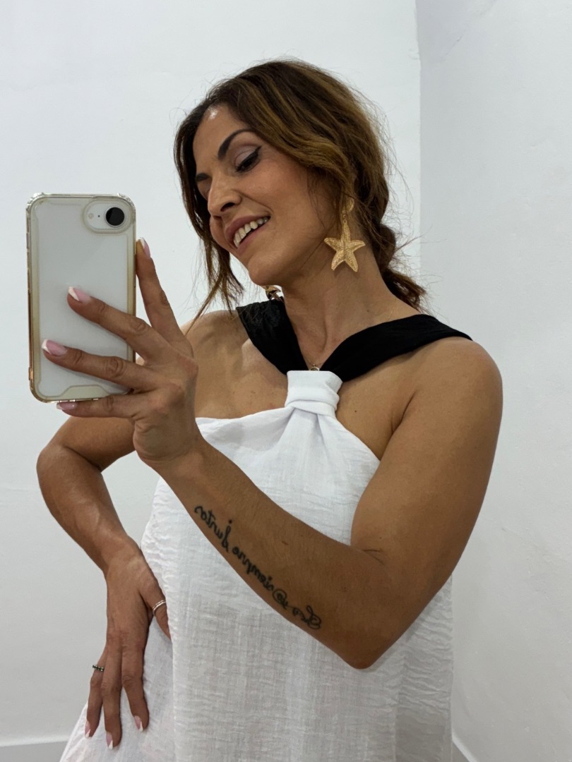 Vestido bicolor Duna
