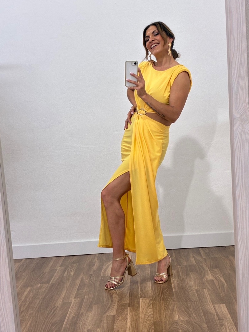 Vestido Aurora amarillo