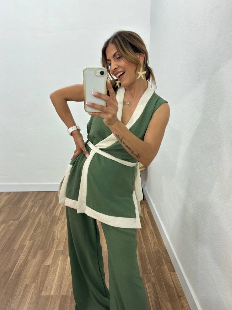 Conjunto bicolor chic