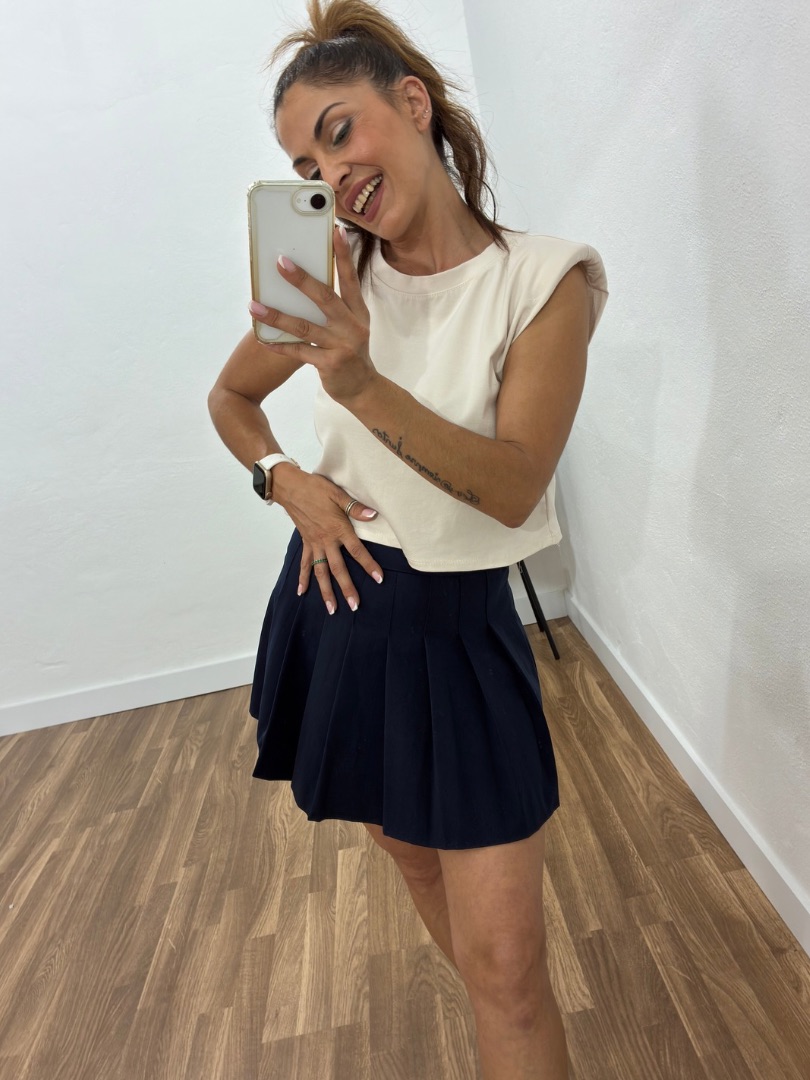 Falda pantalón tablitas