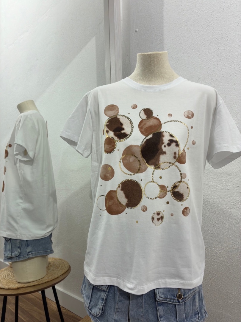 Camiseta planetas vaca