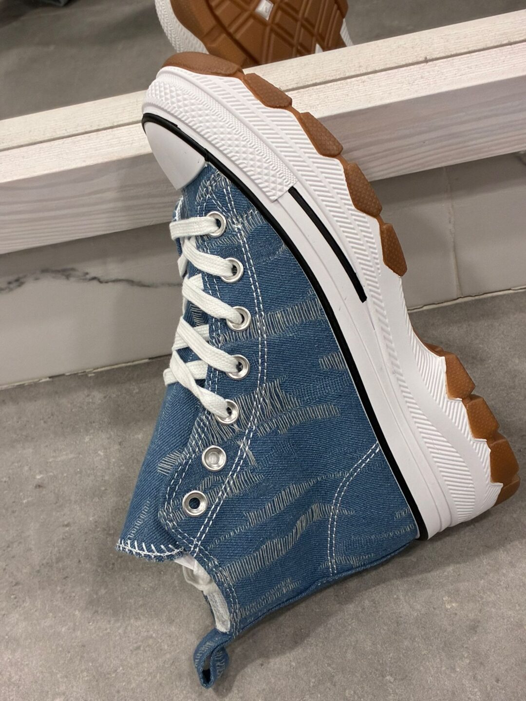 Zapatillas plataforma jeans